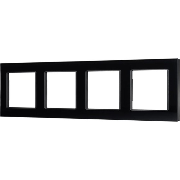 Рамка Arlight стеклянная FRM-GLARE-GS-4-BK 1шт 043803 Рамка Arlight стеклянная FRM-GLARE-GS-4-BK 1шт 043803