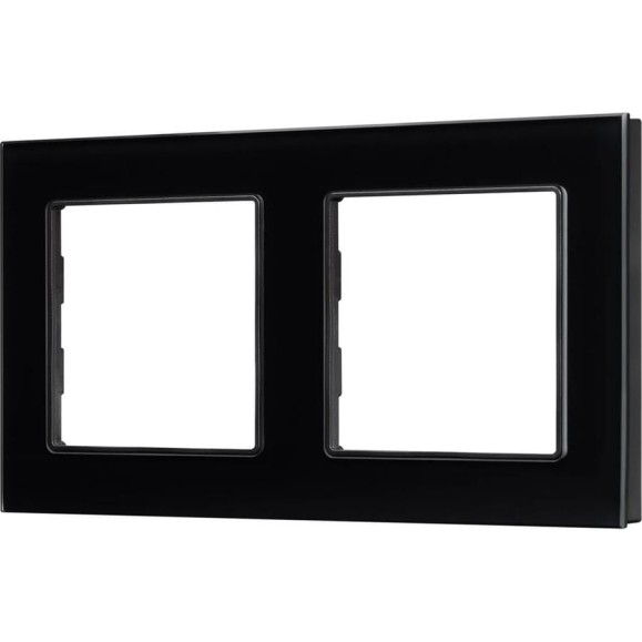 Рамка Arlight стеклянная FRM-GLARE-GS-2-BK 1шт 043797