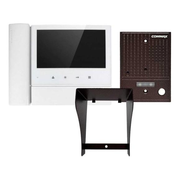 Комплект видеодомофона и вызывной панели COMMAX CDV-70N2 (белый)/DRC-4CGN2(медь)+Козырек CDV-70N2(белый)/DRC-4CGN2(медь)+Козырек Комплект видеодомофона и вызывной панели COMMAX CDV-70N2 (белый)/DRC-4CGN2(медь)+Козырек CDV-70N2(белый)/DRC-4CGN2(медь)+Козырек