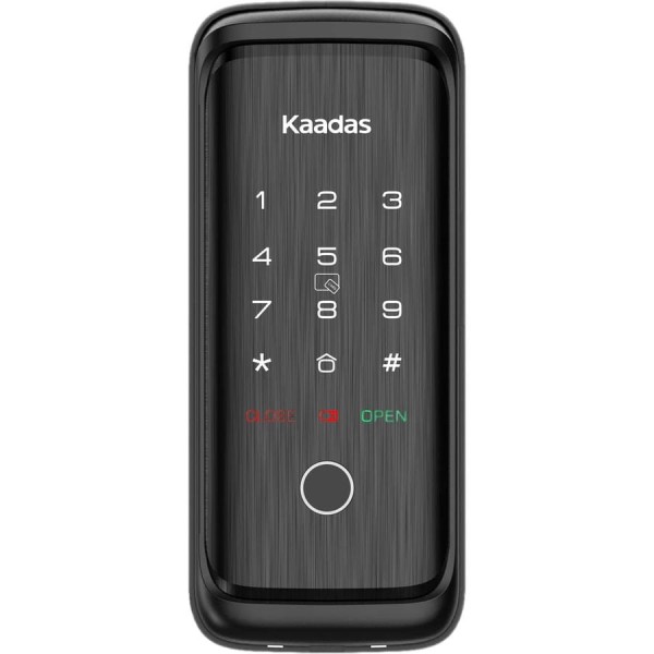 Электронный дверной накладной замок KAADAS R8-5 с отпечатком пальца черный R8-5 черный УТ-00005259