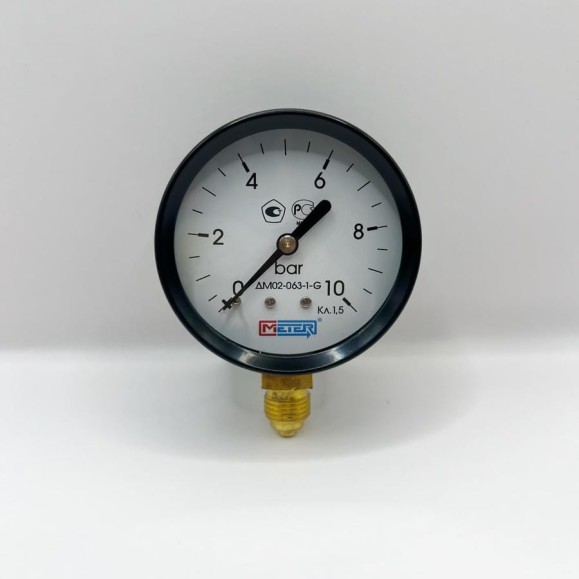 Манометр МЕТЕР ДМ 02-063-1-G Р=0..10 бар G1/4 кл.1.5 623