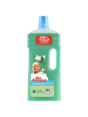 Моющая жидкость для полов и стен MR. PROPER Горный ручей и прохлада, 1.5 л 0001008324