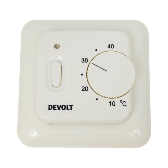 Терморегулятор Devolt TR-16m, 3.6 кВт, 16 А, белый DEVOLTTR16MW