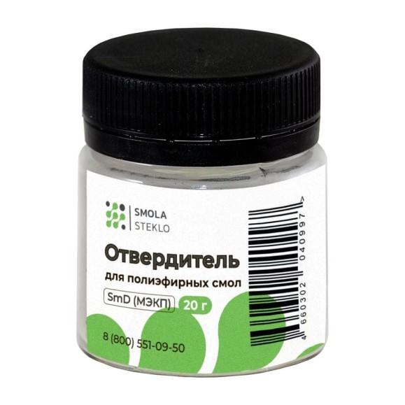 Отвердитель для полиэфирных смол Смола-Стекло SmD Метилэтилкетонпероксид (МЭКП) (20 гр) ot0027