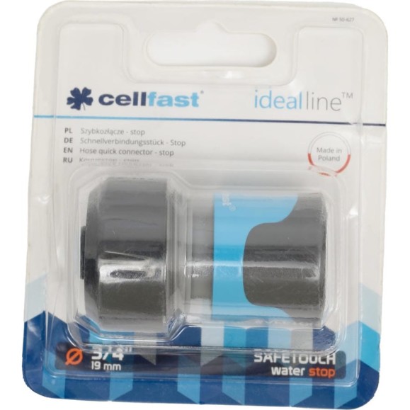 Коннектор - стоп SAFETOUCH IDEAL 3/4'' Cellfast 50-627