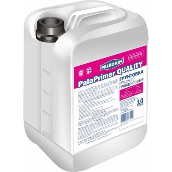 Грунтовка глубокого проникновения PALADIUM PalaPrimer QUALITY 10 л PL-PQ Грунтовка глубокого проникновения PALADIUM PalaPrimer QUALITY 10 л PL-PQ