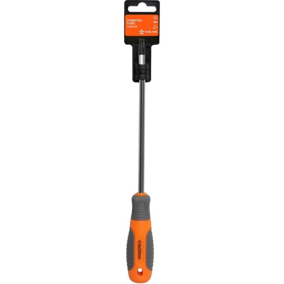 Отвертка Airline TORX TX30x155 мм, с эргономичной рукояткой, магнитная, пластиковый подвес ATBX014