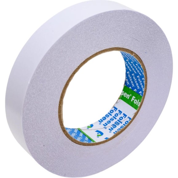 Бумажная двусторонняя лента FOLSEN 25 мм x 50м, Tissue 033385025