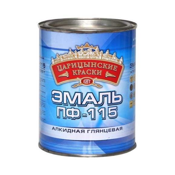 Эмаль Царицынские краски черная ПФ 115 0,4 кг 87652 Эмаль Царицынские краски черная ПФ 115 0,4 кг 87652