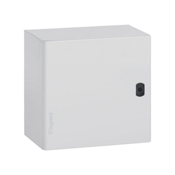 Шкаф Legrand Atlantic IP55, IK10, RAL 7035, 300x300x150, квадратный, металлический 035505
