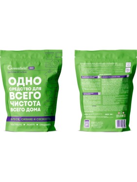 Универсальный очиститель Greenfield ЭКО дой-пак 1 кг БХ-72