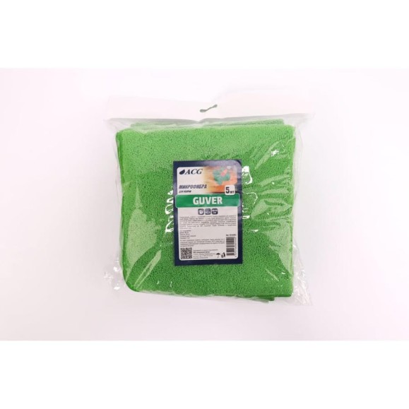 Микрофибра ACG GUVER PACK 5 40х40 см 320 г/м2 зеленая 1026081 Микрофибра ACG GUVER PACK 5 40х40 см 320 г/м2 зеленая 1026081