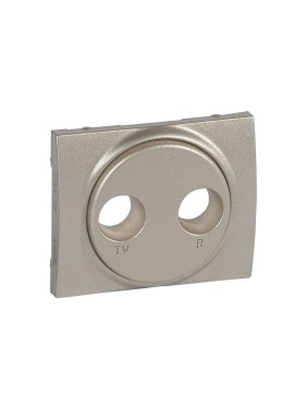 Лицевая панель для розетки TVFM Legrand Galea Life Кат № 7 757 86/87/88 Titanium 771472