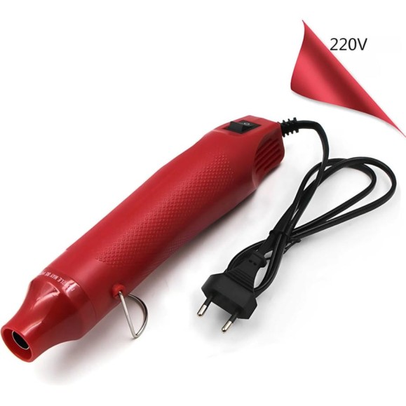 Фен для термоусадки Saros Polymer Мини, красный 220V 88027