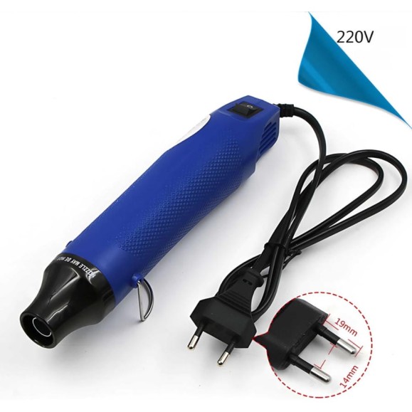 Фен для термоусадки Saros Polymer Мини, синий 220V 88026