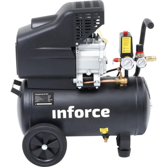 Компрессор (24 л; 8 бар; 320 л/мин) Inforce CX-24L 04-06-20 Компрессор (24 л; 8 бар; 320 л/мин) Inforce CX-24L 04-06-20