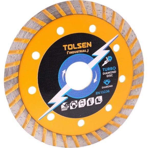 Диск алмазный турбо Industrial, 180x22.2 мм TOLSEN 76745 Диск алмазный турбо Industrial, 180x22.2 мм TOLSEN 76745