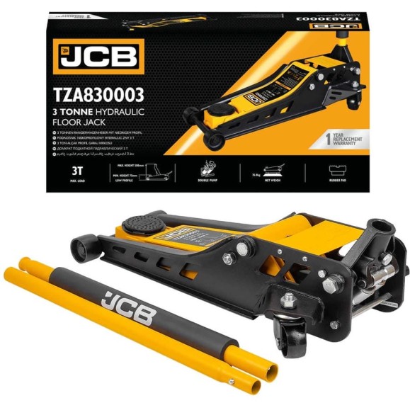 Подкатной гидравлический домкрат JCB 3 Т JCB-TZA830003(59877) Подкатной гидравлический домкрат JCB 3 Т JCB-TZA830003(59877)
