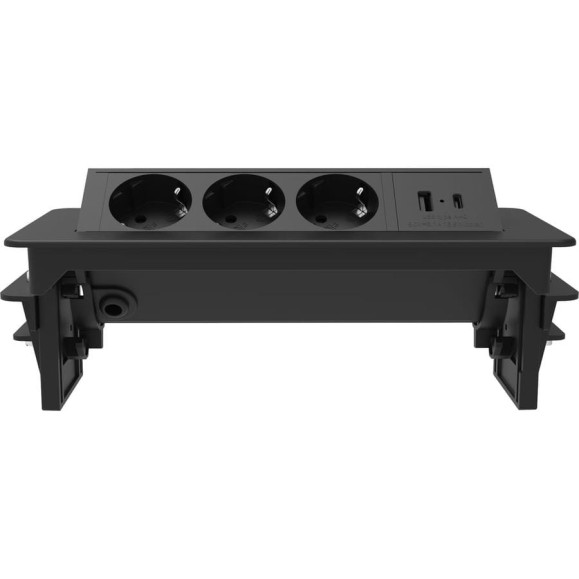 Розеточный блок FABRIKA MVK MVK (черный) G4703-2AC Розеточный блок FABRIKA MVK MVK (черный) G4703-2AC