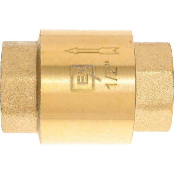 Клапан обратный (латунный золотник) PROEXPERT 1/2" PN 16 L01013201