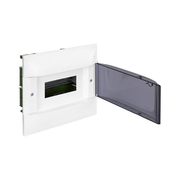 Пластиковый щиток Legrand Practibox S встраиваемый (в полые стены) 1x8 Дымчатая дверь 134578