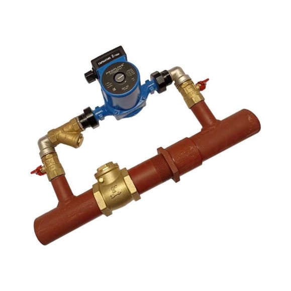 Байпас PROFLINE насос 25/4, комплектуется железом, Ду50, с обратным клапаном, короткий УТ-00010858 Байпас PROFLINE насос 25/4, комплектуется железом, Ду50, с обратным клапаном, короткий УТ-00010858
