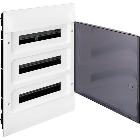 Пластиковый щиток Legrand Practibox S встраиваемый 3x18 Дымчатая дверь 137558