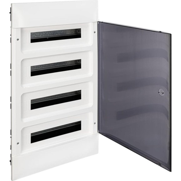 Пластиковый щиток Legrand Practibox S встраиваемый 4x18 Дымчатая дверь 137559 Пластиковый щиток Legrand Practibox S встраиваемый 4x18 Дымчатая дверь 137559
