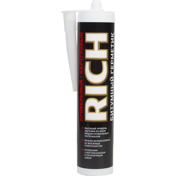Битумный герметик RICH черный 113951 Битумный герметик RICH черный 113951
