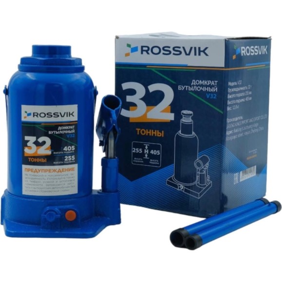 Домкрат бутылочный Rossvik г/п 32,0т V32 Домкрат бутылочный Rossvik г/п 32,0т V32