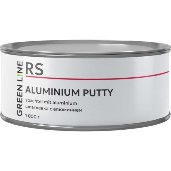 Шпатлёвка с алюминиевым наполнителем GREEN LINE Aluminium Putty 1000 г. 50RS – 1000 –AL