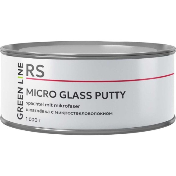 Шпатлёвка с микростекловолокном GREEN LINE MICRO GLASS Putty 1000 г. 50RS – 1000 –MG