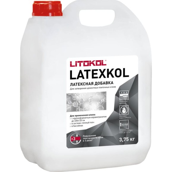 Латексная добавка для клеев LITOKOL LATEXKol-м 3,75 кг can 112010004 Латексная добавка для клеев LITOKOL LATEXKol-м 3,75 кг can 112010004