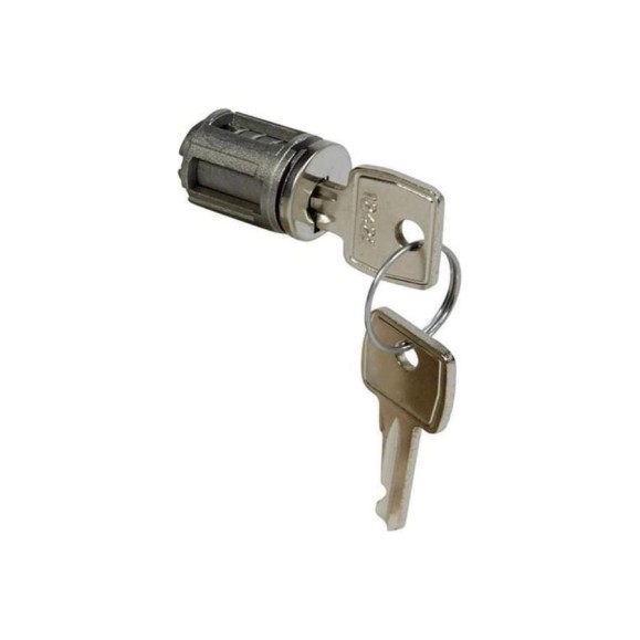 Замок Legrand тип 405, для металлических или остекленных дверей XL³, с 1 комплектом из 2 ключей 020291