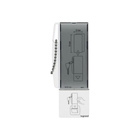 Ключкарта Legrand с держателем этикеток 089806