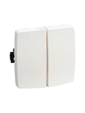 Переключатель двухклавишный Legrand 10 AX 250 В~ Oteo Белый 086120