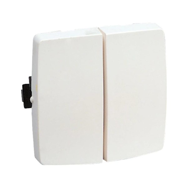 Переключатель двухклавишный Legrand 10 AX 250 В~ Oteo Белый 086120