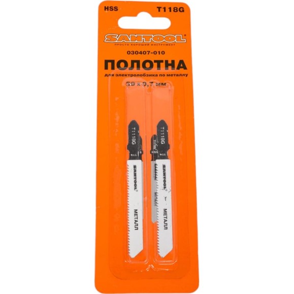 Полотна по металлу 50x0,7 мм, тип T118G, 2 шт. SANTOOL 030407-010