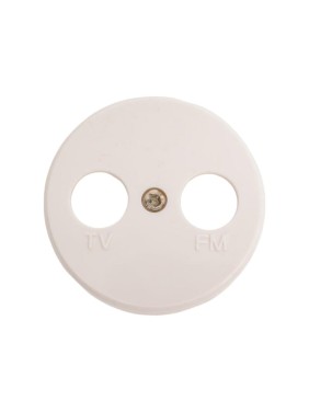 Накладка розетки LK Studio TV+FM, 2 отверстия, белый LK Vintage 885204-1
