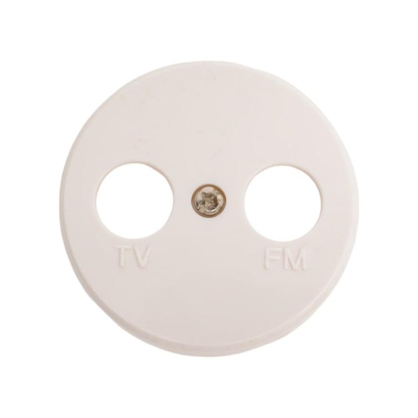 Накладка розетки LK Studio TV+FM, 2 отверстия, белый LK Vintage 885204-1
