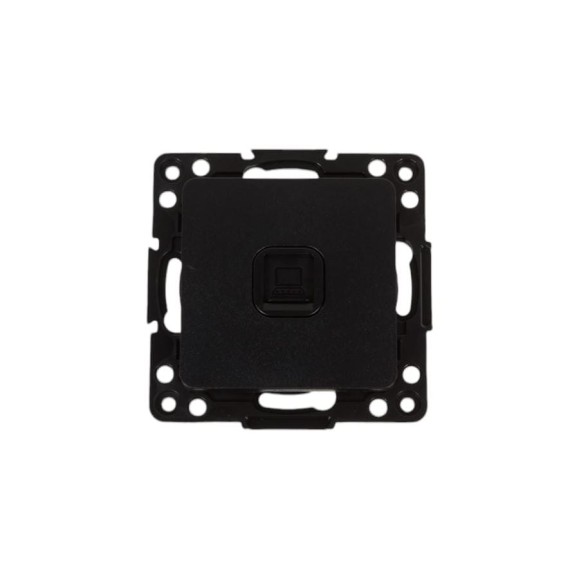 Механизм 1-местной розетки EKF PROxima Стокгольм, RJ-45, черный EZK01-035-10
