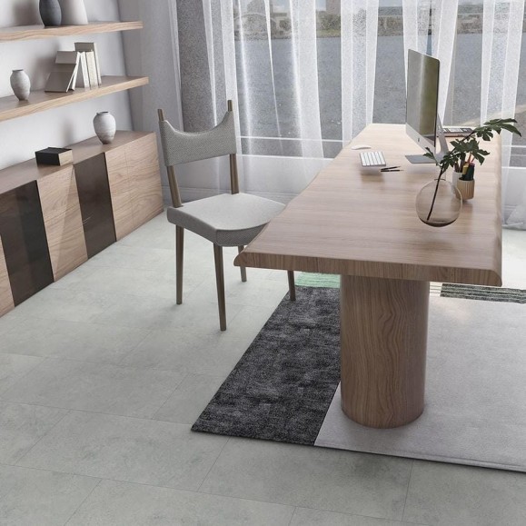 Виниловый пол с подложкой Lamiwood AQUAMARINE (Бетон Брют; класс 43; 5 мм, микрофаска; 1,86 кв.м) M-05