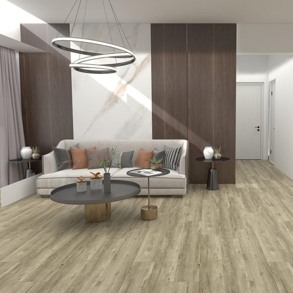 Виниловый пол с подложкой Lamiwood QUARTZWOOD (Дуб Челси; класс 43; 5 мм, микрофаска; площадь упаковки 2,24 кв.м) Q-10