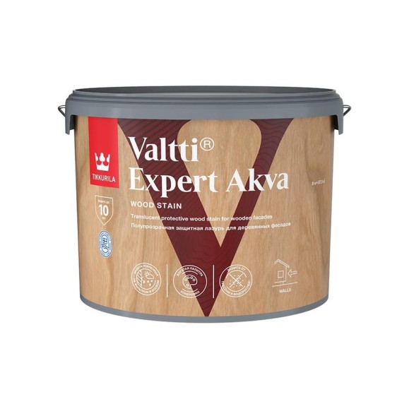 Антисептик для дерева Tikkurila VALTTI EXPERT AKVA  дуб беленый 9 л 700009615