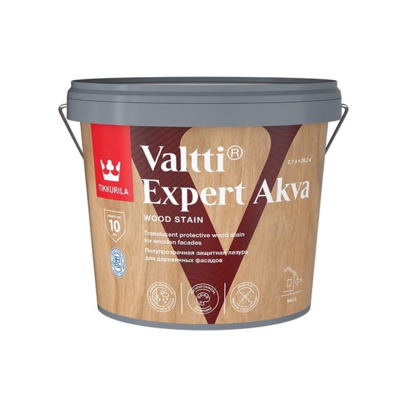 Антисептик Tikkurila VALTTI EXPERT AKVA дуб п/мат 2,7 л 700009613 Антисептик Tikkurila VALTTI EXPERT AKVA дуб п/мат 2,7 л 700009613