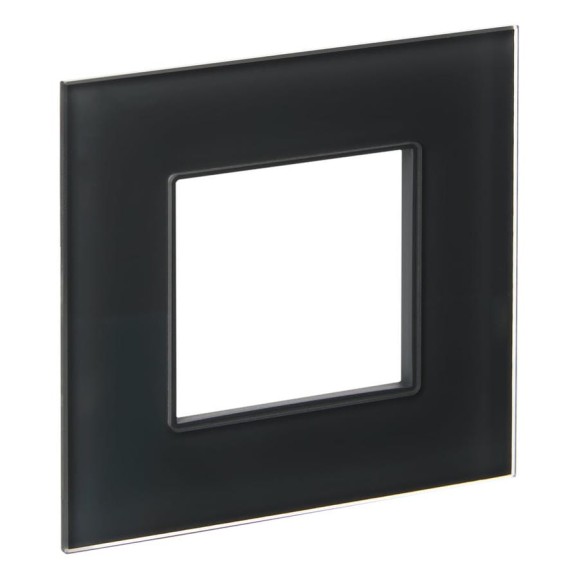 Рамка IEK SKANDY 1-местная SK-F21G стекло графит SK-M12-G-K53