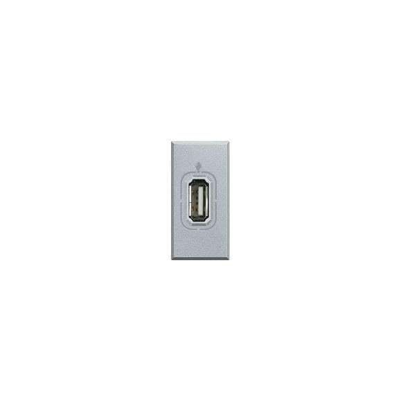 USB-Разъем Bticino Axolute алюминий HC4285 USB-Разъем Bticino Axolute алюминий HC4285