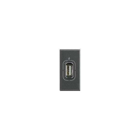 USB-Разъем Bticino Axolute цвет антрацит HS4285 USB-Разъем Bticino Axolute цвет антрацит HS4285