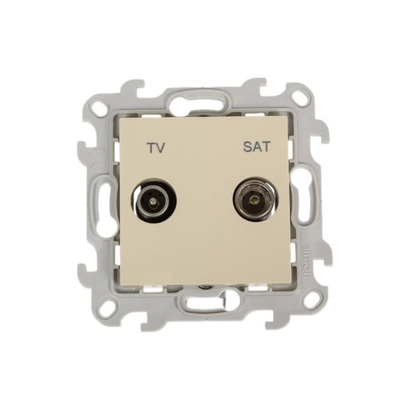 Розетка Simon TV-SAT одиночная, сл кость 2410487-031