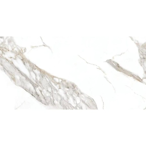Керамогранит GOLDIS TILE YAZD Carrera White матовый, ректифицированный, размер 60x120 см, упак. 2 шт., 1,44 кв. м КА-00001073